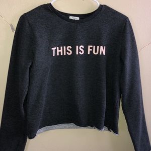 Cropped sweatshirt